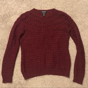 Lauren by Ralph Lauren- red sweater